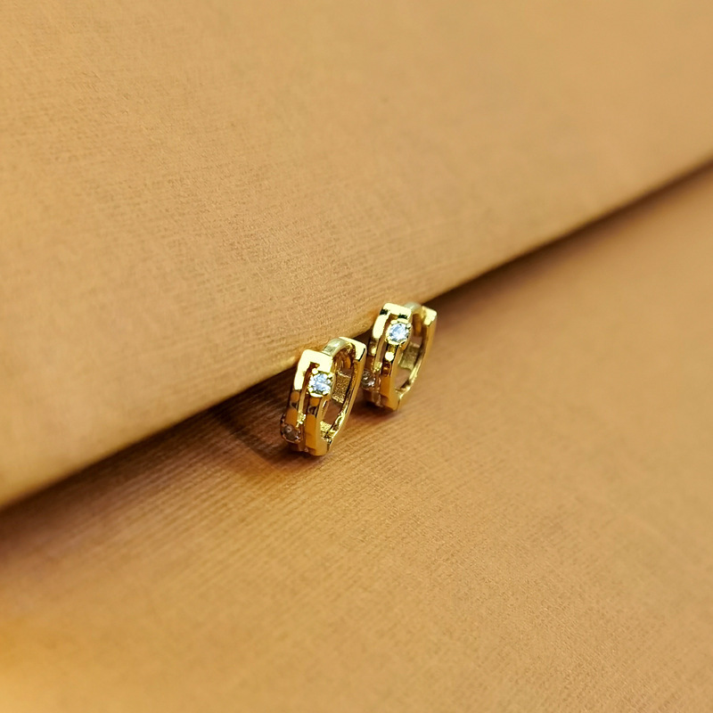 Shiny Small Cuff Bone Ear Studs For Women High End Jewelry_voghion.com