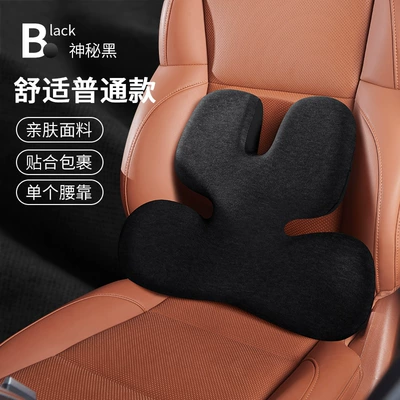 Electric Headrest Memory Foam Neck | Waist support - mysterious-black-ordinary-style-single-lumbar-support