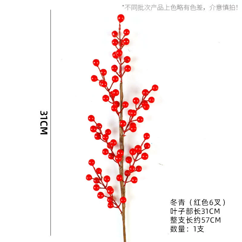 Fujiao New Year Flower Material Wholesale Simulation Flower Winter Qing You Gali Pomegranate Persimmon DIY Materials