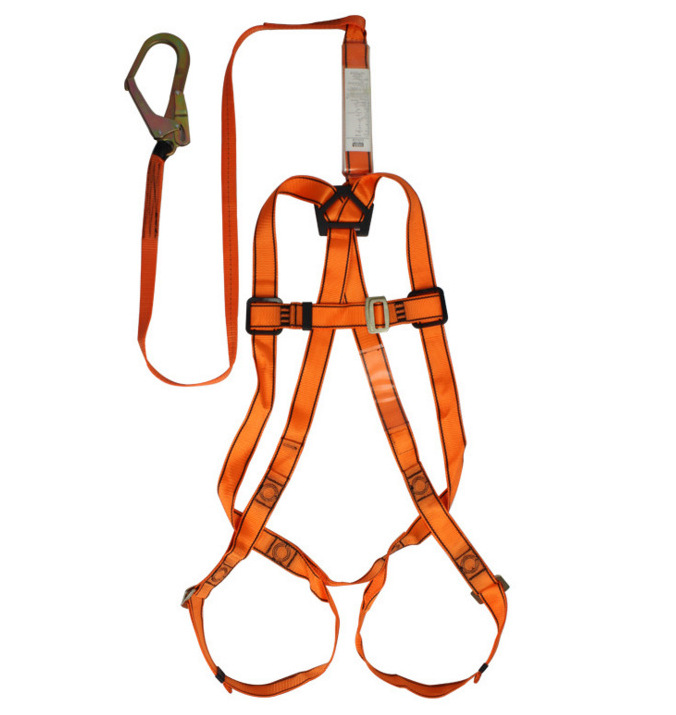 【MSA】梅思安10129289轻巧星全身式安全带配吸震绳单挂钩