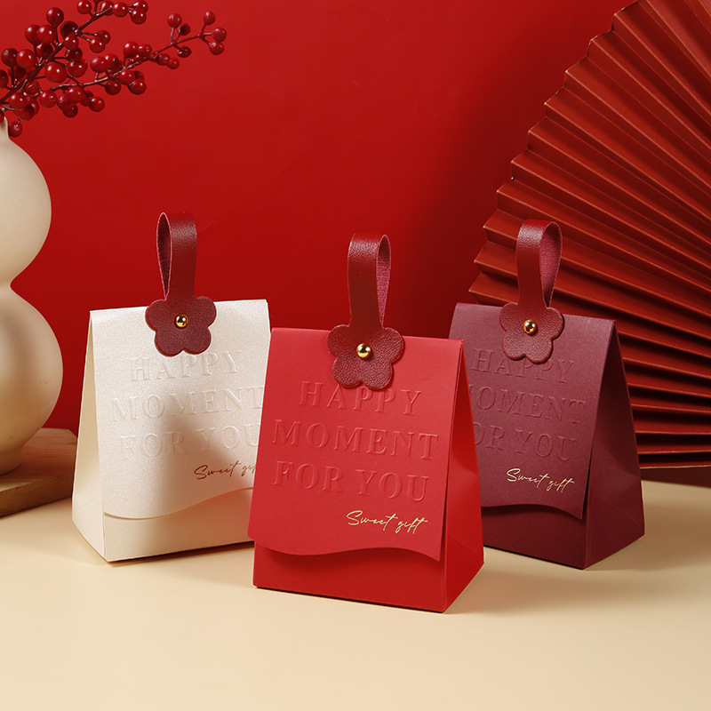 2024 New Wedding Candy Box, High-end Wedding Handbag Gift Box, Bridesmaid Gift Box, Small Candy Box