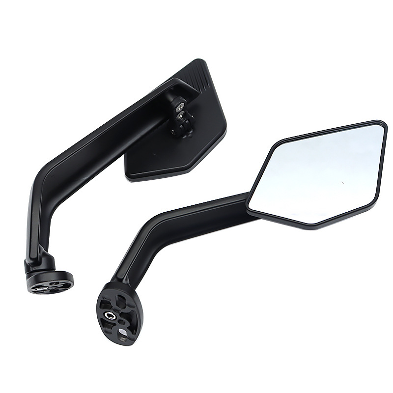 Wind Wing Mirrors Modified for Motorcycles, Universal New Model with Wind Wings, Base Moved Forward, Modified Reflective Mirrors
