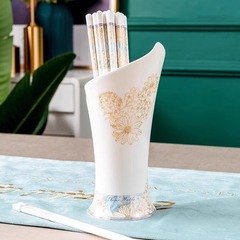 箸立ての軽い豪華な陶磁器の箸籠家庭用の高級な水切り箸籠の箸棚の収納缶の箸桶