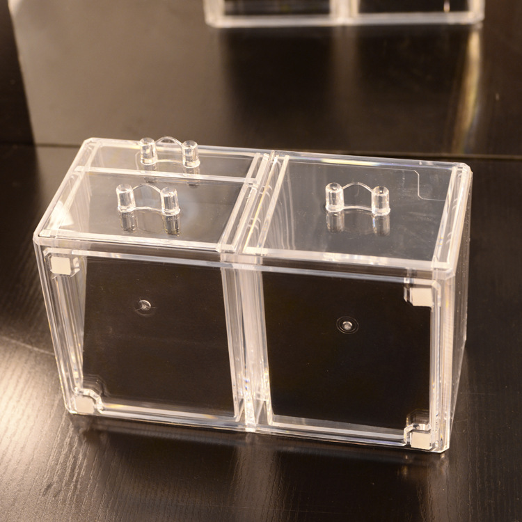 Caja de almacenamiento de cosméticos transparente de escritorio tipo cajón apilable productos para el cuidado de la piel caja de organización caja de clasificación de acrílico transfronteriza