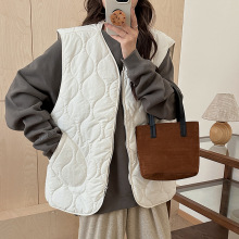 羽绒棉服马甲女2025秋冬新款坎肩叠穿背心夹棉外套韩系外搭马夹潮