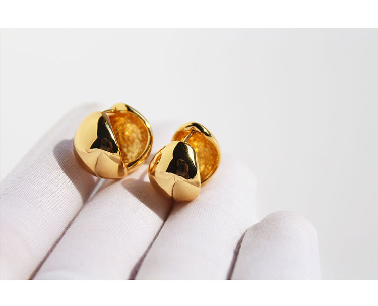 Fashion Geometric Copper Plating Ear Studs 1 Pair