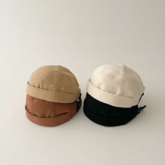 Autumn/Spring 2024 Fashion New Ins Boys' Girls' Melon Cap Baby Landlord Hat