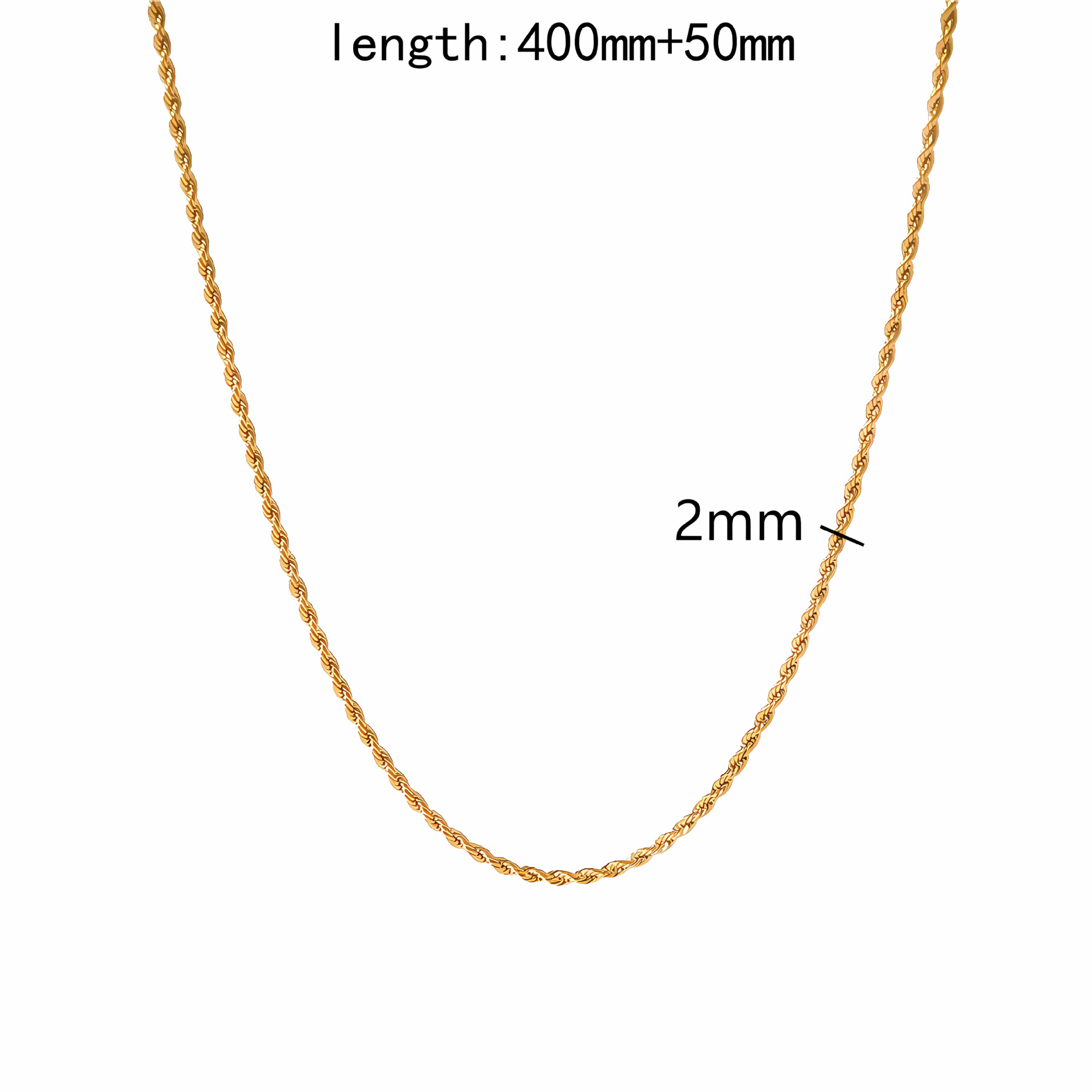 Personlig torque halskæde i rustfrit stål_voghion.com