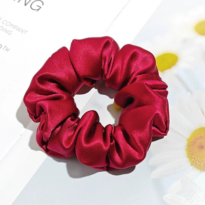 30mm Silk Hair Tie 4/6cm Saç üçün rezinlər - 30mm-4cm-hair-tie-burgundy