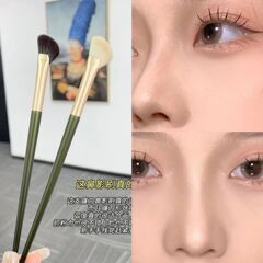 半扇鎌鼻影ブラシ横影修容ブラシ鼻影ブラシ斜角ナイロン長棒ソフトハイライトブラシ化粧ブラシ