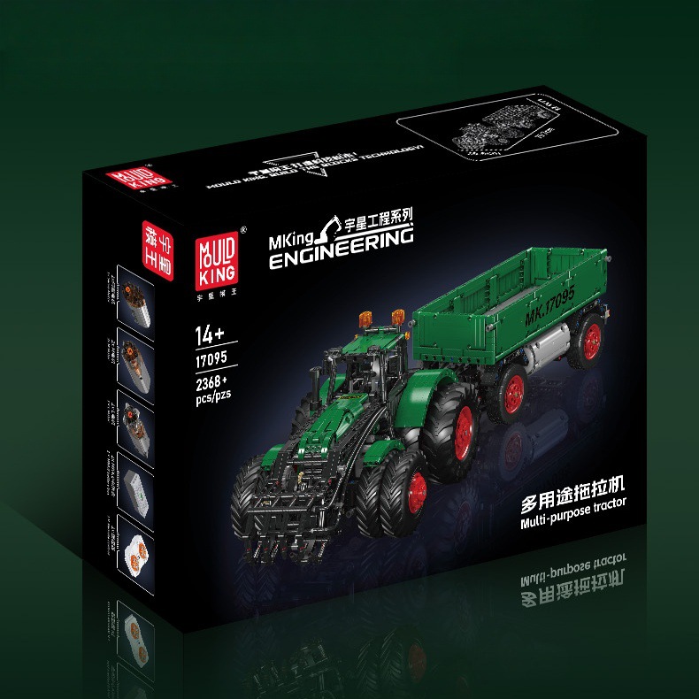 Grúa sobre orugas con control remoto Yuxing 17001-96, juguete educativo de construcción para niños, modelo mecánico de bloques de ensamblaje