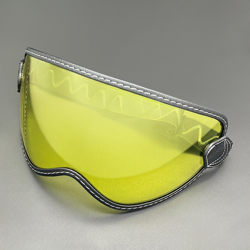 Retro Bubble Mirror Universal Helmet Lens Strap-On Off-Road Goggles Sun Protection Mirror Silicone Non-Slip Easy to Remove