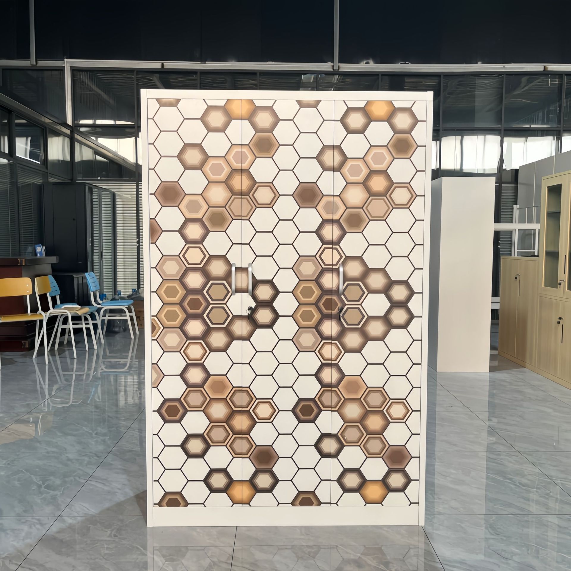Comercio exterior transfronterizo engrosado armario de impresión de acero doméstico deslizante armario de puerta corredera dormitorio de niños armario personalizado image 22