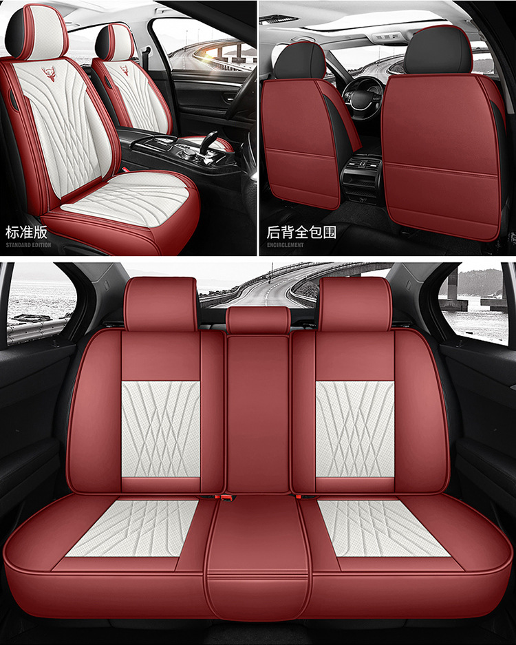Wholesale Autumn Full-Coverage Car Seat Covers High-End Perforated Leather Car Seat Covers Four-Season Cushions
