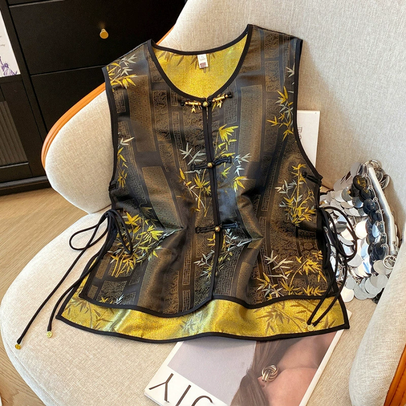 Весна и лето 2025 ретро новый китайский стиль в китайском стиле