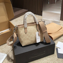 2024新款city mini宽肩带老花菜篮子小方包托特购物袋斜挎女包