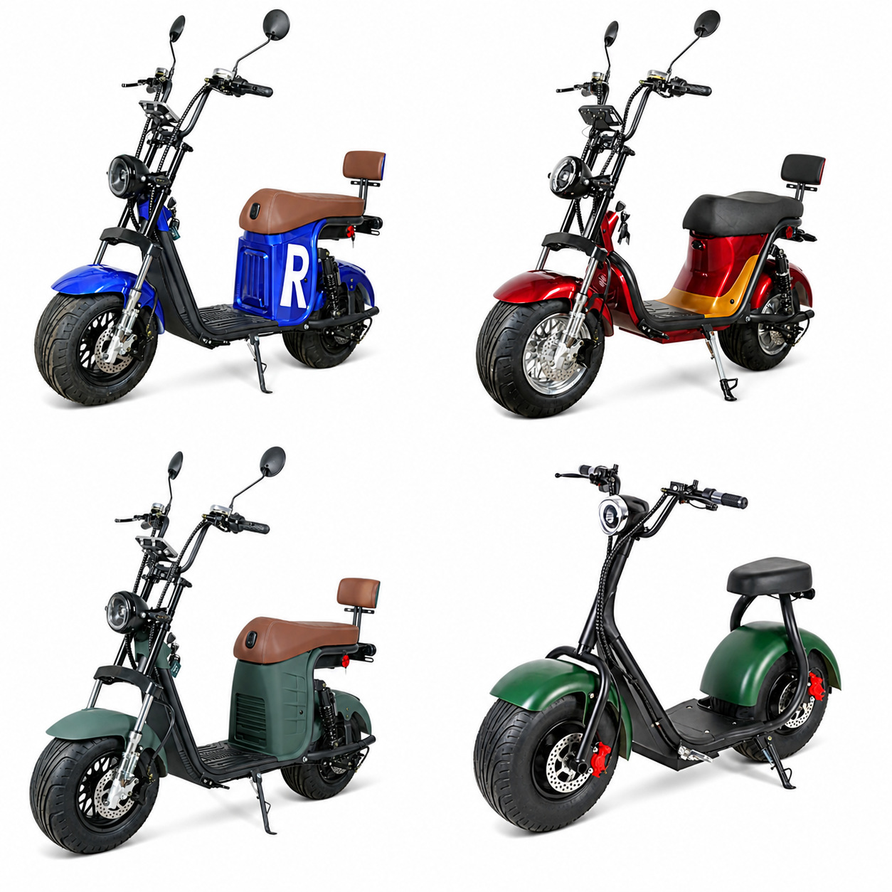 Brazil Harley Citycoco large wheel wide tire electric vehicle adult electric bicycle electric motorcycle battery vehicle manufacturer