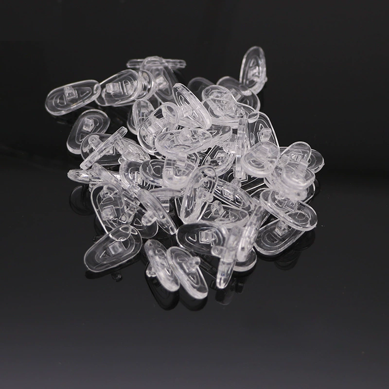 Очки силиконовая носовая накладка, обычно используемый жесткий винтовой тип, левая и правая носовая накладка, силиконовая носовая накладка, мягкая носовая накладка