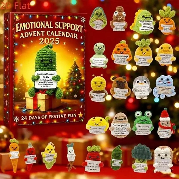 Caja Ciega de Calendario de Adviento de Apoyo Emocional de Peluche image 1