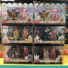 锦江正版奥特曼对战怪兽亚克力积木盒赛文初代男孩送礼物玩具摆件