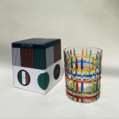 Italian designer's hand-painted line woven crystal glass whiskey glass water glass foreign wine glass