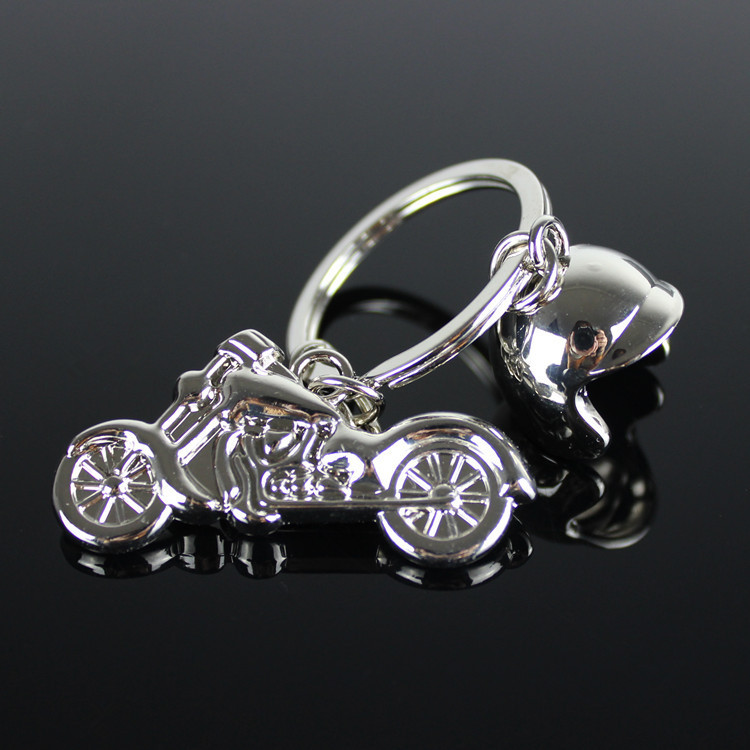 Motorcycle Jewelry Model Keychain Men's Personalized Metal Keychain Craft Accessory with Printed Logo Creative Design