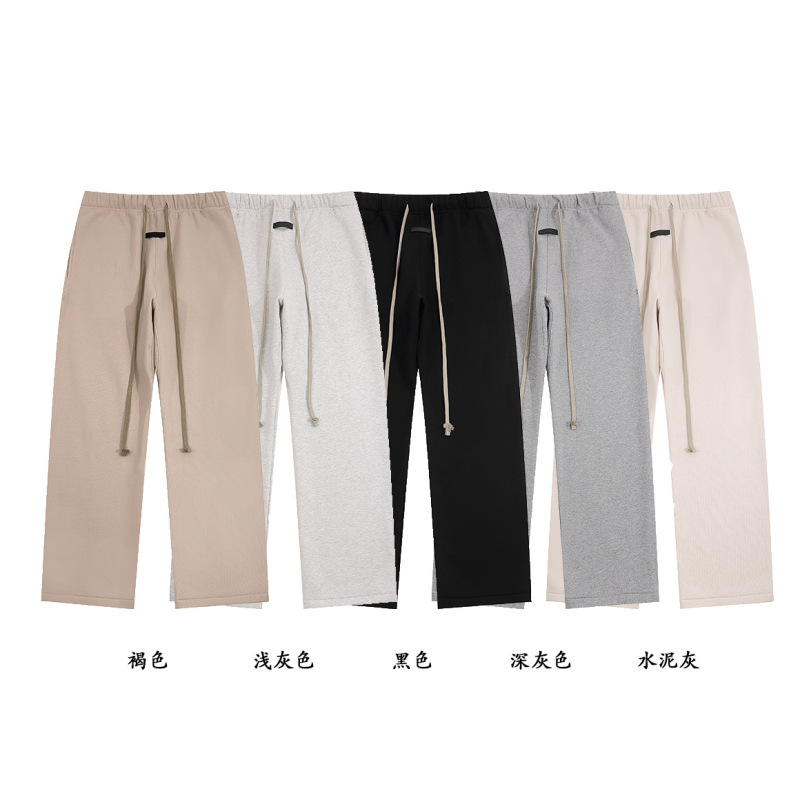 2023 autumn and winter New FOG main line Eternal series straight fleece-lined casual pants men and women same style one piece wholesale