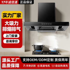 顶吸式油烟机批发家用厨房大吸力T型抽烟机自动清洗欧式吸油机