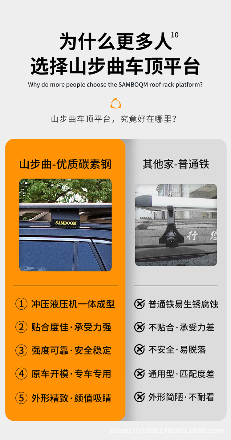 Rav4 Roof Rack Mountain Step Curve Brand Original Outdoor Off-Road Self-Driving Tour Modification Roof Platform