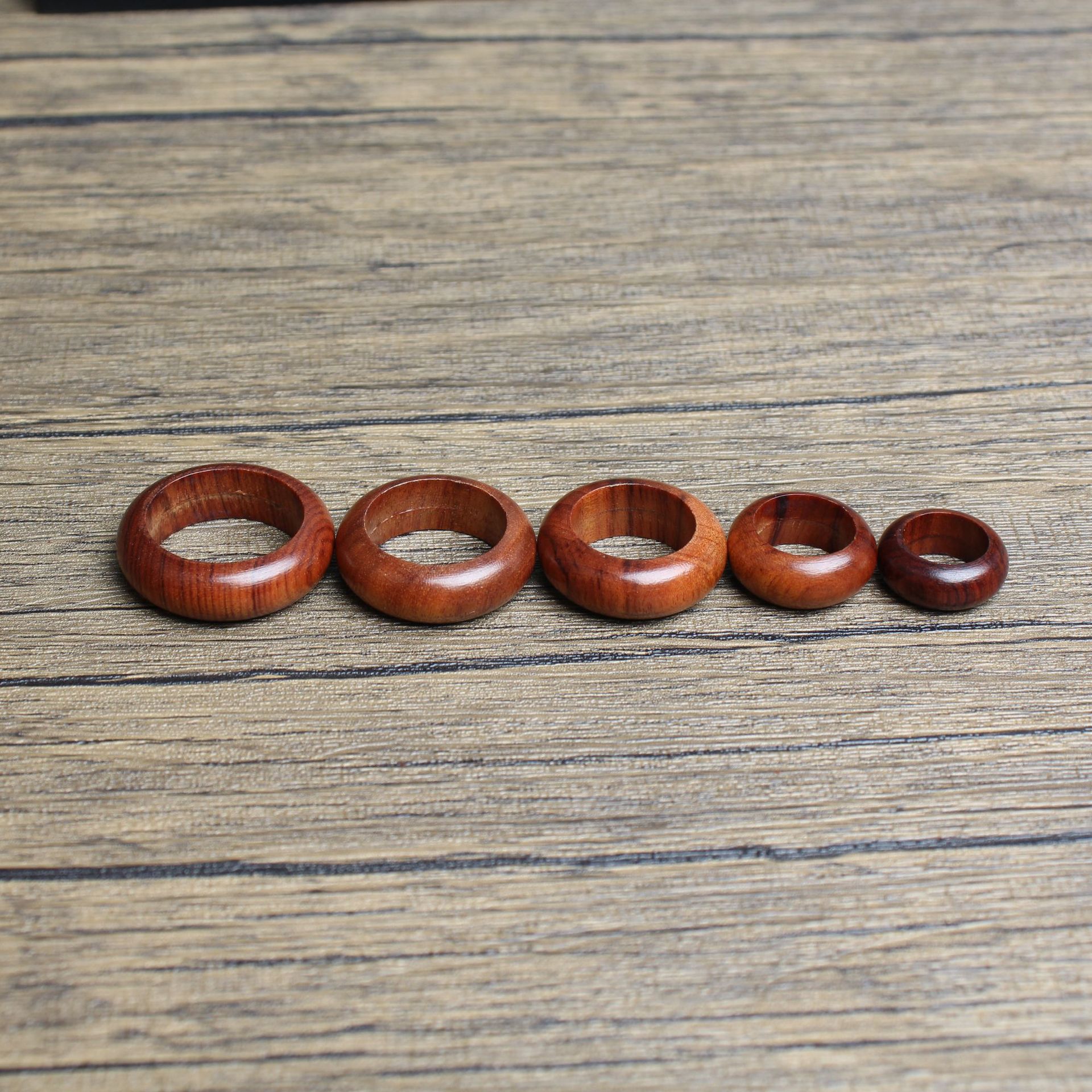 Ebony Wood Jujube Bracelet Keychain Designer Ring Accessory_voghion.com