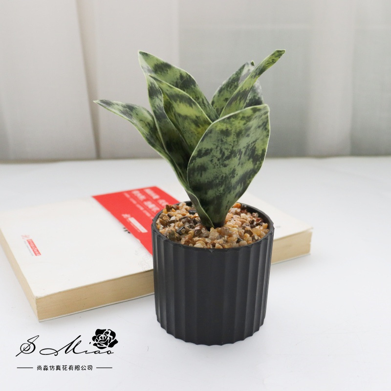 Flores falsas de alta calidad hojas de orquídea tigre flores de simulación de bonsai decoración creativa de moda plantación verde artificial simulación de maceta