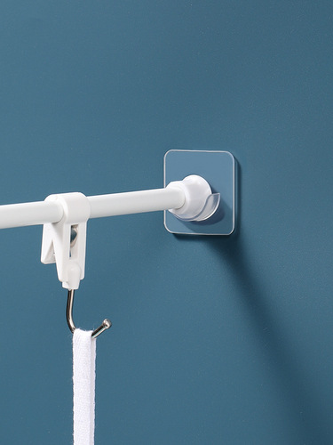 Japanese telescopic rod holder rod holder shower curtain rod curtain rod load-bearing anti-slip hook rod holder