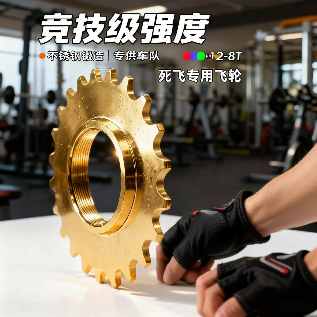 死飞飞轮厂家高强度不锈钢12T-18T配锁紧环车队训练专用固定齿轮