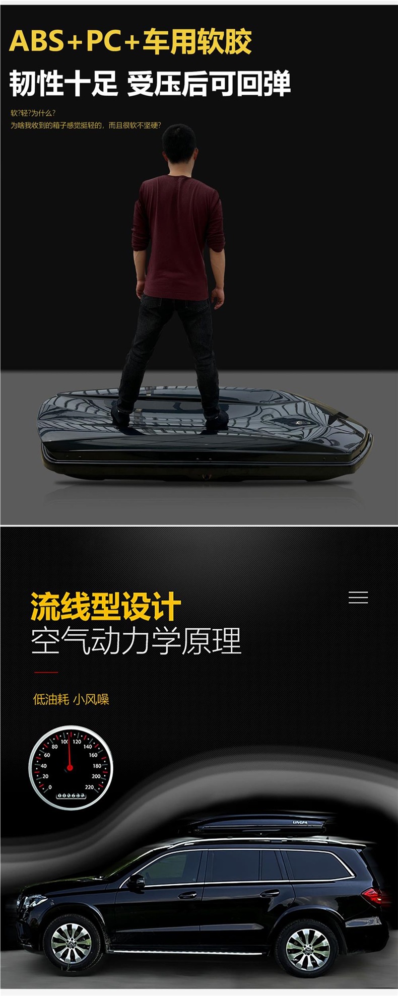 Byd Song Plus Yuan Tang Dmi Roof Box Suv Universal Car Roof Rack Luggage Carrier Travel Box
