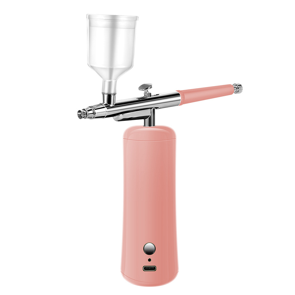 Venta directa de fábrica de dispositivo de inyección de oxígeno doméstico, dispositivo portátil de introducción de hidratación de alta presión, dispositivo de introducción de pintura en aerosol para decoración de uñas y pasteles