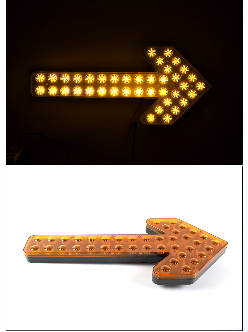 Sprinkler arrow indicator led sanitation sweeper guide light car double flash warning turn signal indicator