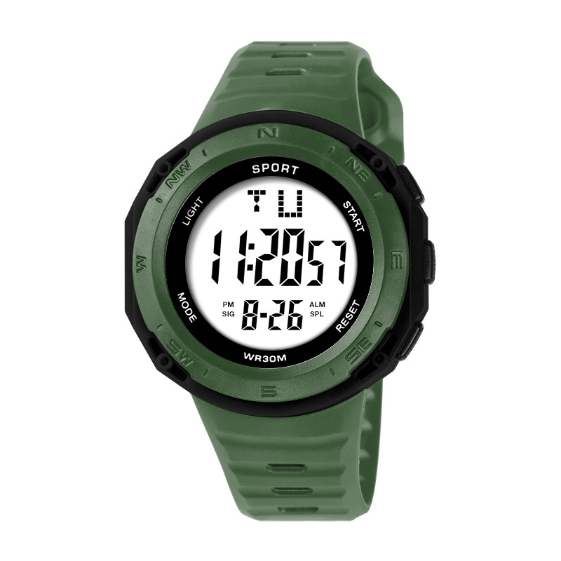 Deportes transfronterizos de moda al aire libre estudiantes de secundaria primaria y secundaria reloj electrónico de alarma de luz nocturna simple reloj electrónico