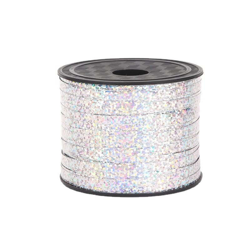 Ventas Directas de la fábrica 5mm * 100 yardas de cinta láser atmósfera decorativa cinta globo boda cinta de diseño al por mayor
