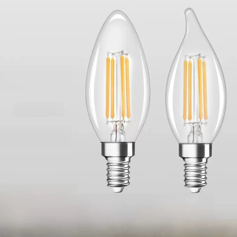E14 C35 filament LED Edison amber bronze colored pendant light source tail-end bubble cross-border special supply