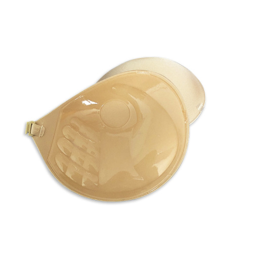 Palm chest patch for women's wedding dress sling with invisible shoulder strap for small chest, thickened gather drawstring chest patch, front buckle, breathable round cup