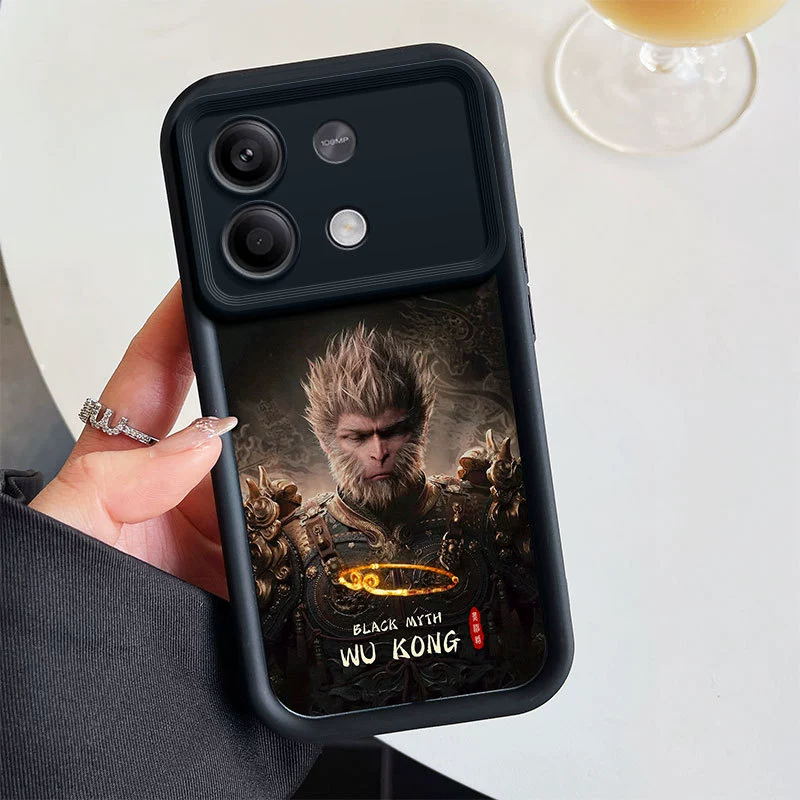 Подходящая для Xiaomi pocoX6 Redmi 12 всесезонная чехол для мобильного телефона черный Гоку аниме Ника Лифи 9A