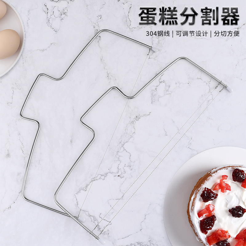 ステンレスパンケーキ分割器スライスカッター補助層器焙煎ツール長期供給源|undefined