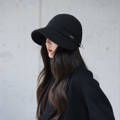 帽子女2025年新款秋冬护耳帽宽檐保暖帽百搭气质显脸小马术帽保暖