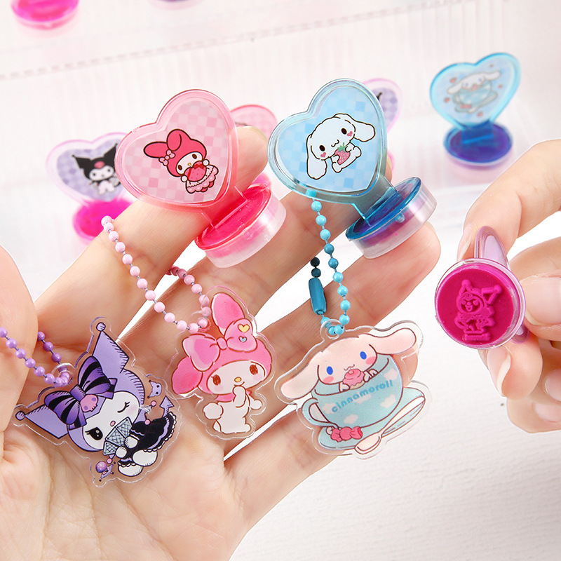 Cartón de dibujos animados con sello de impresión de aceite regalo creativo para jardín de infantes regalo de papelería al por mayor