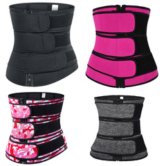 waist trainers cross-border three-waist reinforced sports tummy control neoprene waistband sweat belt