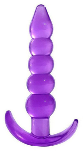 Five-bead anal plug, five-bead anal plug, pull-bead transparent crystal anal plug, anal expander, male and female masturbation device