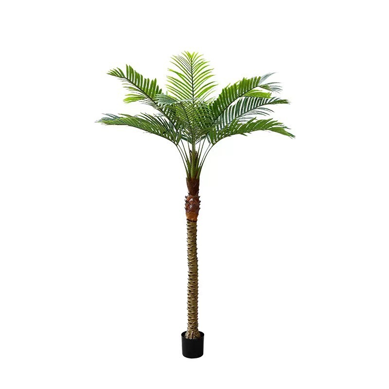芸術的な緑の植物、ヤシの木、ヤシの葉、扇形の葉、景観作り、盆栽、針葉葵、人工樹木、盆栽装飾、ヤシの葉、高精度模造|undefined