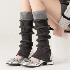 日本のホットガール無地サブカルチャーパンクjkパイルソックス女性の秋と冬の痩身ソックスリバーシブルソフトガールy2k