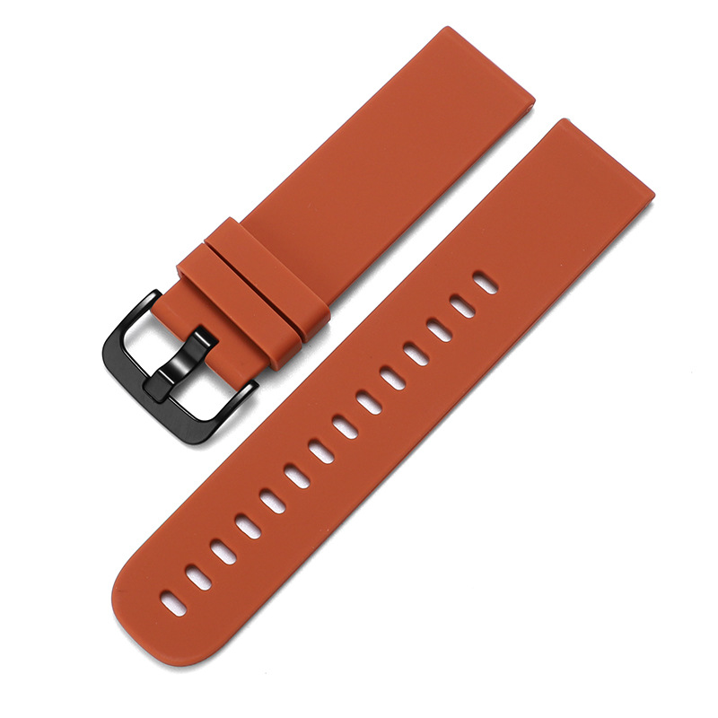 Black buckle [khaki] round tail silicone
