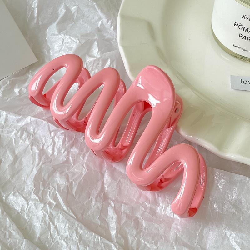 Accesorios para el cabello de pinza de tiburón de acrílico grande de Corea, clip de agarre para el cabello de disco simple, tocado de horquilla de cabeza femenina al por mayor